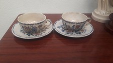 THE GIEN ROOSTER PEONY COFFEE CUP Coffee Tea Cup Old Antique