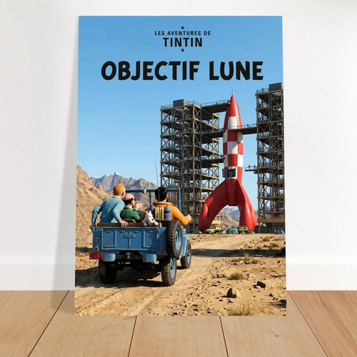 Vintage poster tintin - vintage,