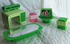 Barbie Salon Vert Et Rose 1977