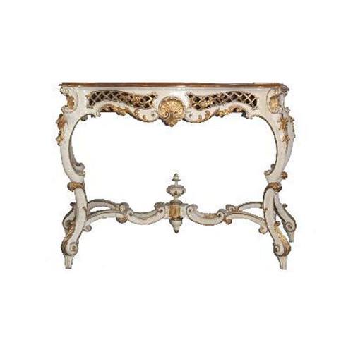 Console rocaille laquée