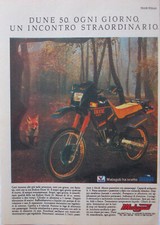 Advertising Italy Clipping 1987 MOTO ENDURO DUNE 50 MALAGUTI