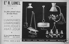 PRESS ADVERTISEMENT 1953 BEZEL LUMINAIRE FLOOR LAMP SCONCES LAMPSHADE