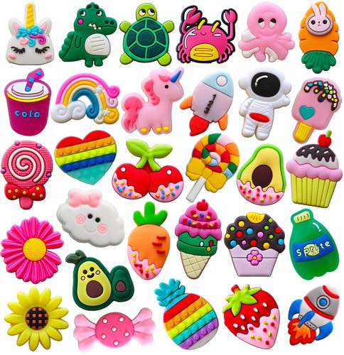 30pc cute cartoon croc - cute, charms