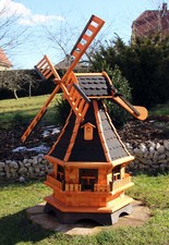 1,30 M Grand Moulin à Vent,à Vent Avec Lampe Solaire Blanc Ou Multicolore Type