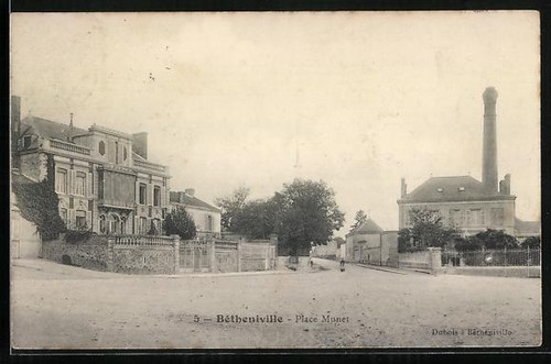 Cpa bétheniville place - bétheniville,,