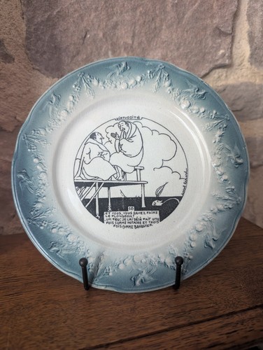 Assiette parlante ancienne