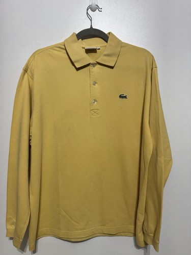 Polo lacoste jaune manches - polo,