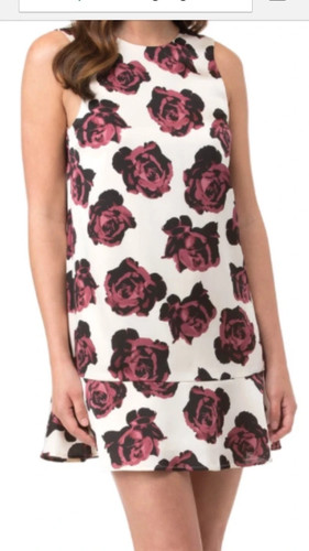 Kenzie pink off white - off-white, roses