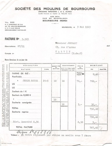 1963 societe des moulins - 1963,