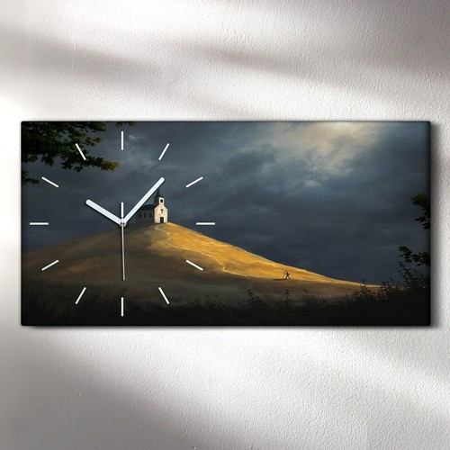 Horloge murale sur toile - , 60x30