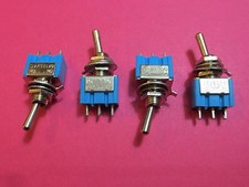 LOT 4 INTERRUPTEURS à BASCULE 2 POSITIONS ON-ON AC 125V 6A 3 broches SPDT NEUF
