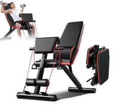 Folding Dumbbell Bench Press Adjustable Backrest Sit Up Abdominal Multi -...