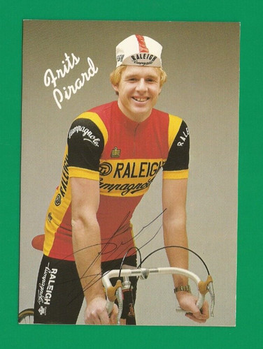 Cyclisme carte cycliste frits - carte,