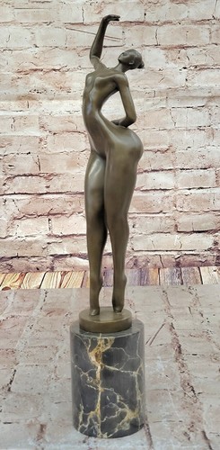 Sculpture bronze femme - en, de