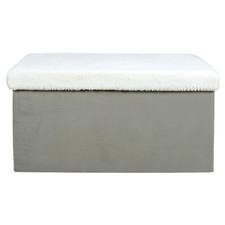Banc & Coffre de Rangement "Léo" 77cm Gris