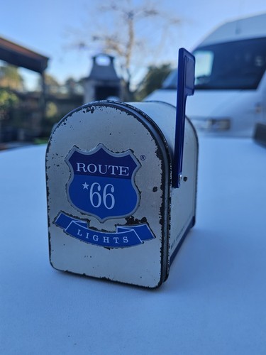 Boite metal route - 66, lights