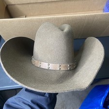 Stetson Hat Cowboy Fitted Mens 7 1/2 Mink Seminole Buffalo Felt Made USA Western