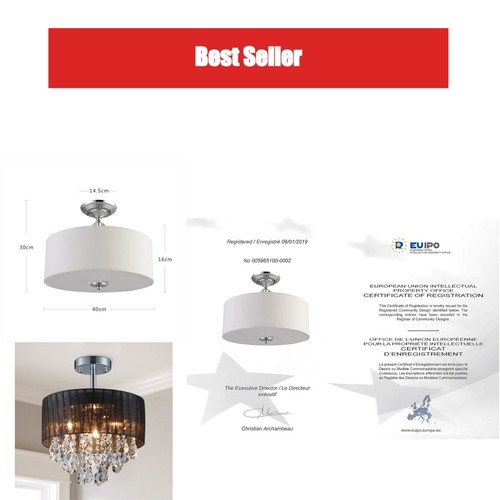 Lustre moderne cristal - moderne,