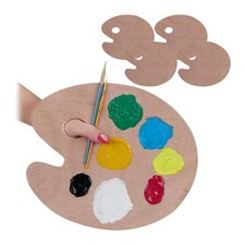 Paint Palette Lot 5 Wooden Mix Colors Hole Practical L x D ...