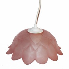 Pink Glass Paste Dome Pendant