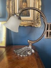 Bronze and Glass Lamp - Unsigned - Art Nouveau - France - XX