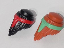 PLAYMOBIL X2 PERRUQUES CRINIÈRE FOULARD CHEVEUX INDIENS PIRATES VIKING GAULOIS
