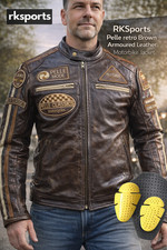 RKSports Veste De Moto En Cuir