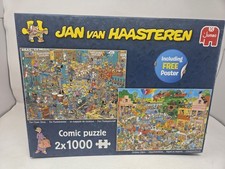 Jan Van Haasteren the Music Shop & Holiday Jitters 2 x 1000 Pc Puzzle