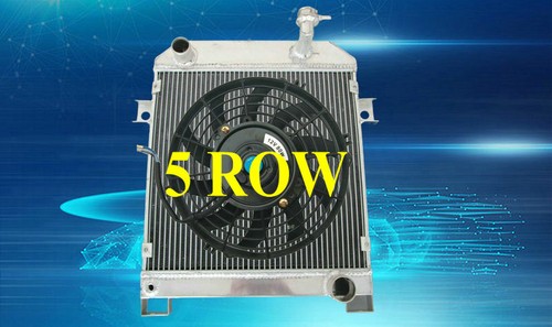 Row aluminum radiator fan - aluminum, radiator+fan