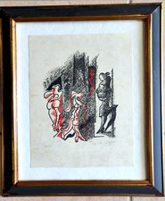 André Masson Hand Signed Numbered Lithograph on Japan Paper in Frame
