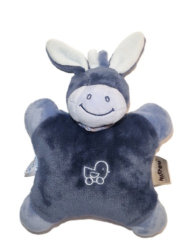 Nattou doudou coussin ane - coussin,