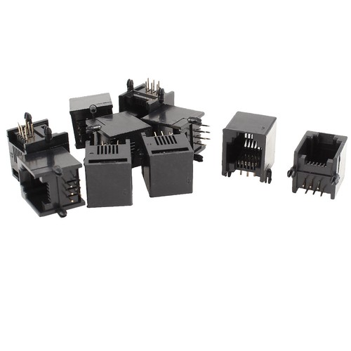 10pcsnoir rj11modulaire fiche - rj11modulaire,