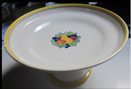Coupe fruits ronde sur pied - ronde,