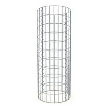 Colonne en gabion clôture de jardin mur panier à pierres en acier Ø 35 x 100 cm