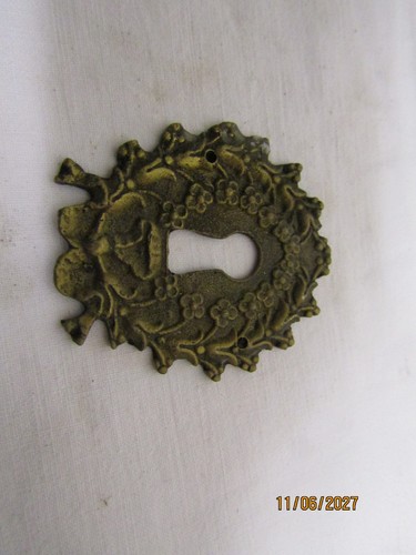 Old bronze lock - lock, entrance