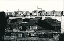 Paysage Urbain c. 1960-70 - Industriel Traverses Bois Chemin de Fer Gare NV 8080