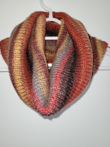 Snood echarpe tricot fait - tricot, main