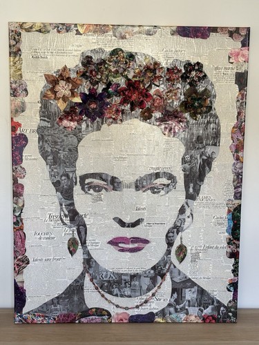 Tableau collage frida kahlo - tableau,