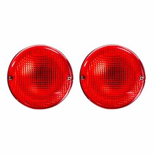 Ensemble De Lentilles De Feu Arrière Rond De Couleur Rouge Pour Ape City Deluxe