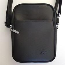 Sacoche Zippée Noire Lacoste