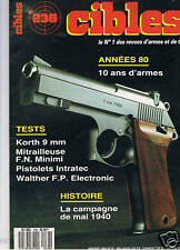 TARGETS 238 weapons and fire korth 9mm machine gun minimi pistol intratec walther