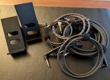 Guitar Cable Lot, Pig Hog, Boss D'Addario, Fender Blockchain, Bonus Pedal Stands