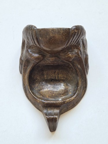 Vide poche bronze signé - en,
