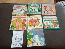 Lot 7 Livres-Disques Walt Disney 45 tours-livre de la jungle/nils holgersson...