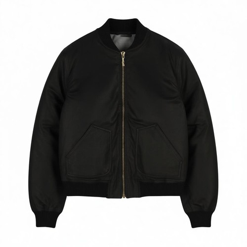 Veste bomber zip noire - bomber, À