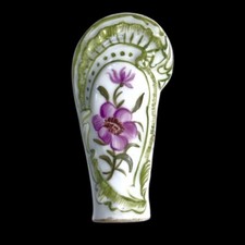 Rare 18th century cane knob flower decor porcelain from Meissen or Vienna
