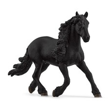 13975 Étalon Frison dès 5 ans HORSE CLUB - figurine 5 x 16 x 11 cm Noir
