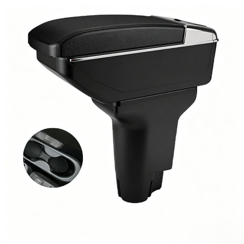 Black center console armrest - black,