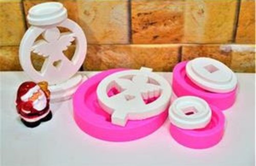 Moule silicone bougeoir ange - moule,