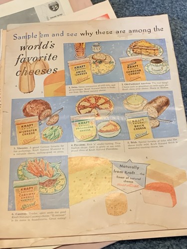 1958 kraft world favorite - 1958, world's